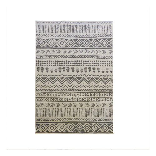 Tapis Extérieur, Kilim Reversible 120x170 Lyn2 Ao Reversible Gris Et Crème