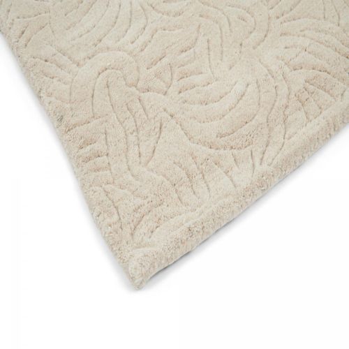 Tapis Salon 200x280 Fait à La Main En Laine Beige Et Corail Motif Floral