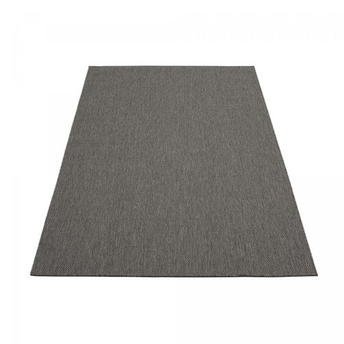 Tapis Extérieur 80x150 Tissé Kilim Anthracite Gegia