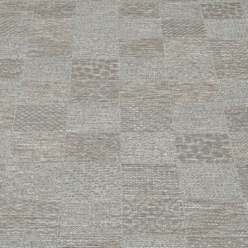 Tapis Extérieur 120x160 Tissé Kilim Gris Mexico Ex