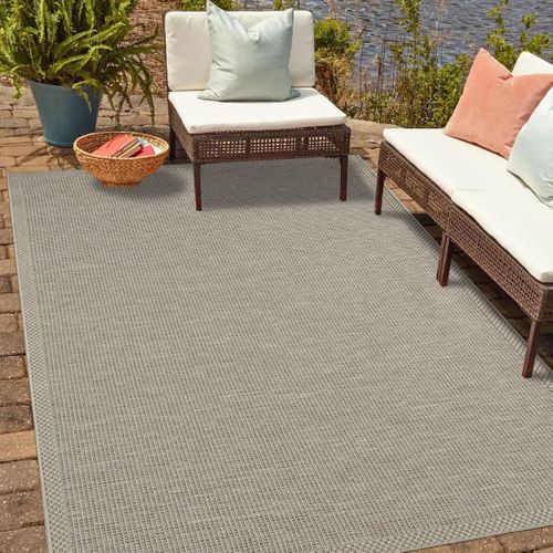 Tapis Exterieur Puket Ex Beige 200x280 En Polypropylène Doux Et Soyeux