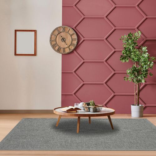 Tapis Exterieur Puket Ex Gris 80x150 En Polypropylène Doux Et Soyeux