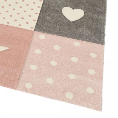 Tapis Enfant 200x290 Rectangle Tissé Crème Minikids