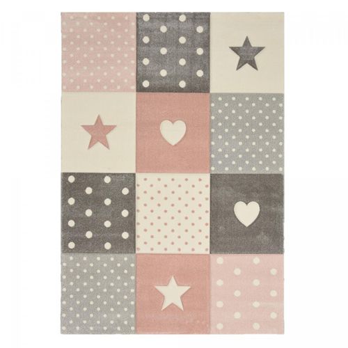 Tapis Enfant 200x290 Rectangle Tissé Crème Minikids