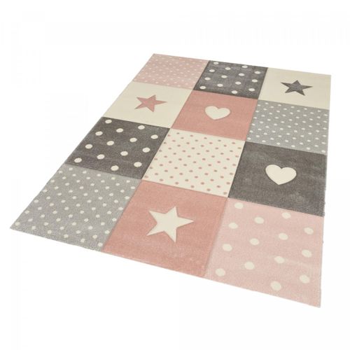Tapis Enfant 200x290 Rectangle Tissé Crème Minikids