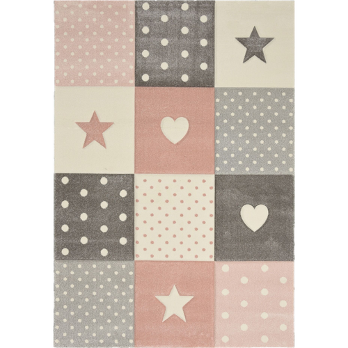 Tapis Enfant 200x290 Rectangle Tissé Crème Minikids