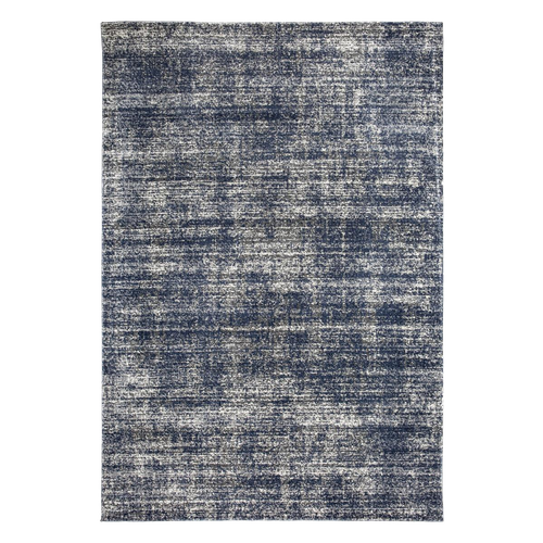 Tapis Kilim 120x170 Rectangle Tissé Bleu Et Blanc Motif Simple Clark 12