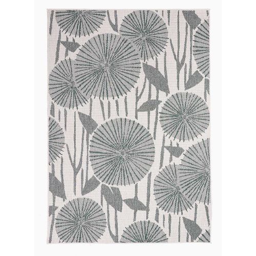 Tapis Extérieur, Kilim Reversible 200x290 Lyn2 Ax Reversible Vert Et Crème
