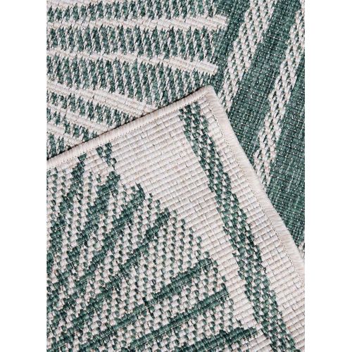 Tapis Extérieur, Kilim Reversible 200x290 Lyn2 Ax Reversible Vert Et Crème