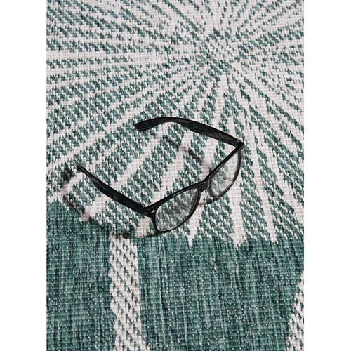 Tapis Extérieur, Kilim Reversible 200x290 Lyn2 Ax Reversible Vert Et Crème