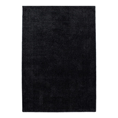 Tapis Salle à Manger 240x340 Tissé Anthracite Rectangle Motif Uni Soula