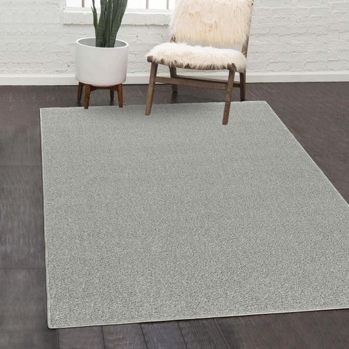 Tapis Salon 200x290 Tissé Crème Rectangle Motif Uni Soula