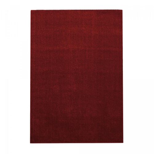 Tapis Salle à Manger 240x340 Tissé Rouge Rectangle Motif Uni Soula