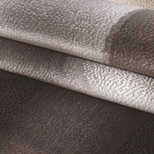 Tapis Cuisine 120x170 Tissé Marron Clair Et Marron Foncé Motif Géométrique