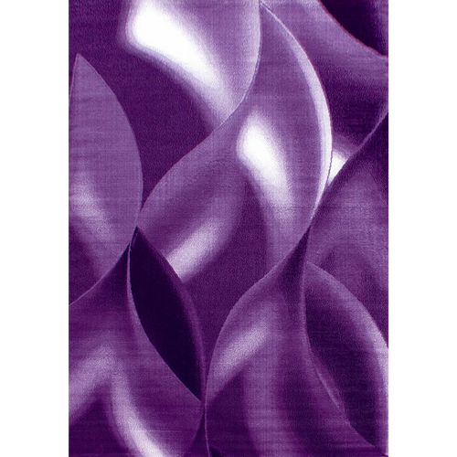 Tapis Entrée 80x150 Tissé Violet Clair Et Violet Foncé Motif Géométrique