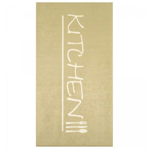 Tapis Chambre Lavable 30° 80x150 Beige Et Blanc Lyn11 Imp
