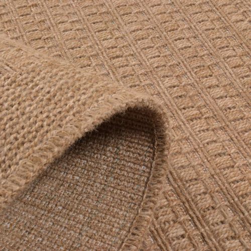 Tapis Extérieur 80x150 Tissé Kilim Beige Jute Art