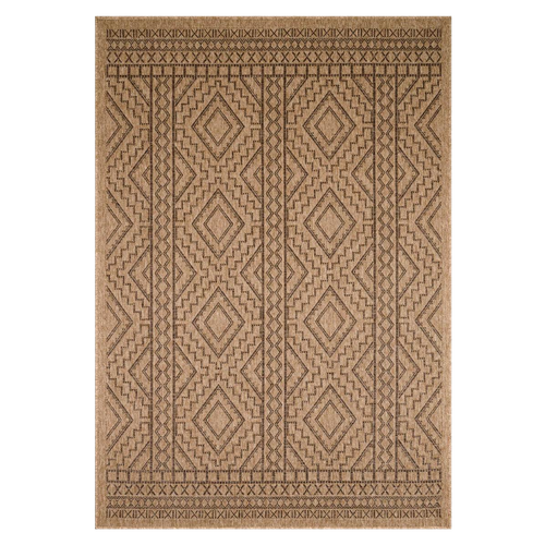 Tapis Extérieur 80x150 Tissé Kilim Marron Jute Art 2