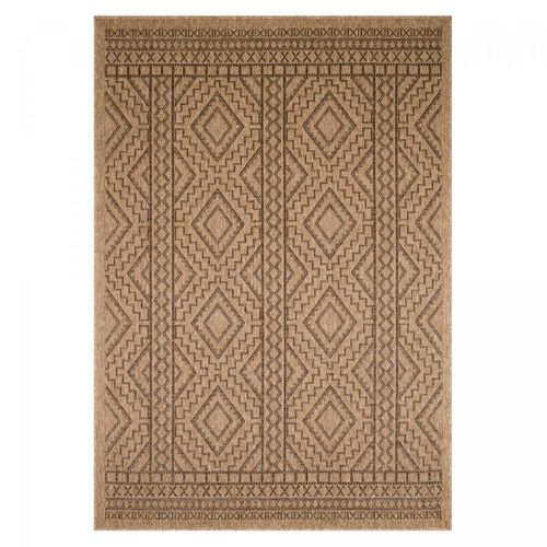 Tapis Extérieur 80x150 Tissé Kilim Marron Jute Art 2