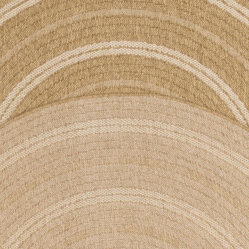Tapis Extérieur 60x180 Tissé Kilim Beige Et Blanc Jute Art 5