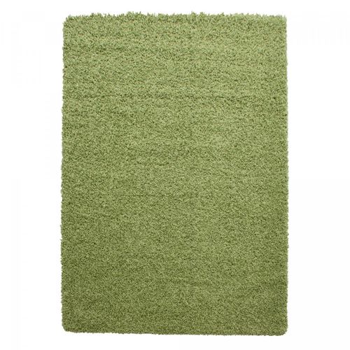 Tapis Poils Longs Shaggy 80x150 Rectangle Tissé Vert Motif Uni Uni L