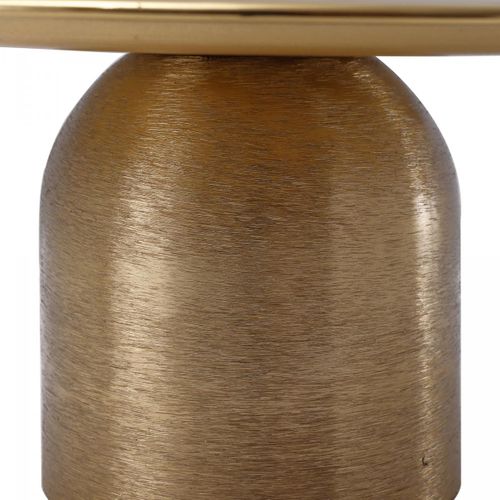 Plateau De Présentation Fait à La Main Ara 29x29x14 Or Et Poudre Rose