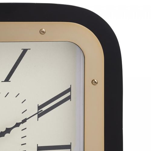 Horloge Fait à La Main En Fer G-clock 5x40x40 Or Et Noir