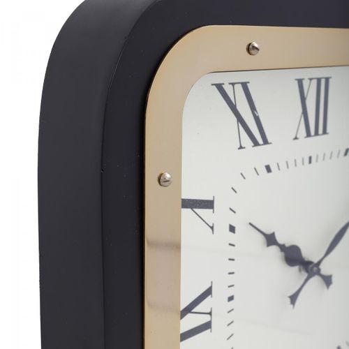 Horloge Fait à La Main En Fer G-clock 5x40x40 Or Et Noir