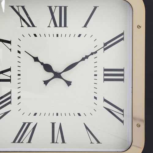 Horloge Fait à La Main En Fer G-clock 5x40x40 Or Et Noir