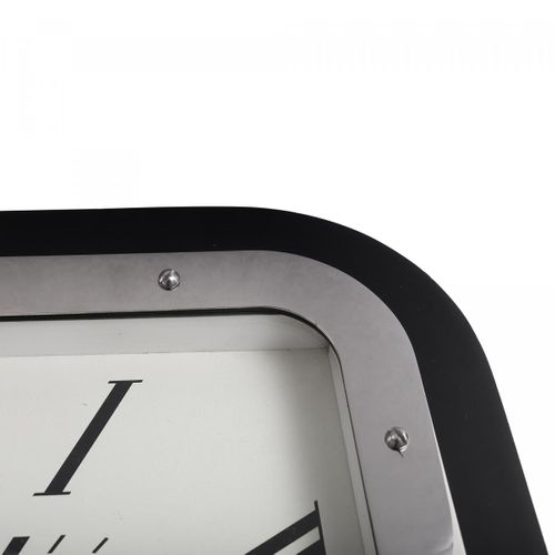 Horloge Fait à La Main En Fer G-clock 5x40x40 Gris Et Noir