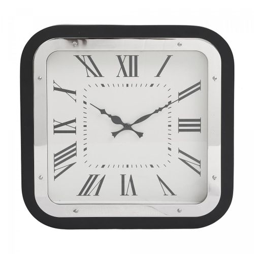 Horloge Fait à La Main En Fer G-clock 5x40x40 Gris Et Noir