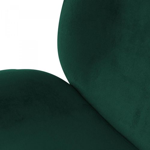 Fauteuil Semi Artisanal Lot De 2 Ara 59x47x90 Vert Et Laiton