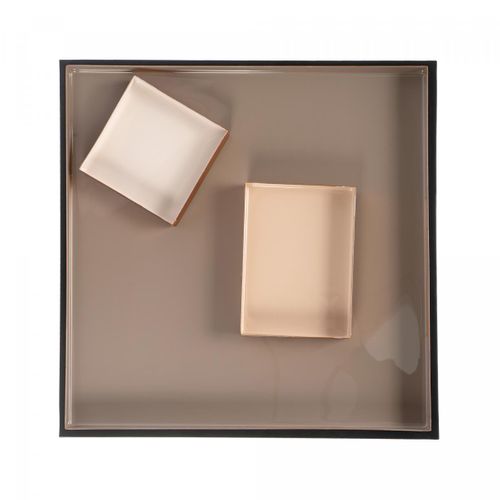 Table Basse Fait Main En Fer Ege 40x40 Crème De Café