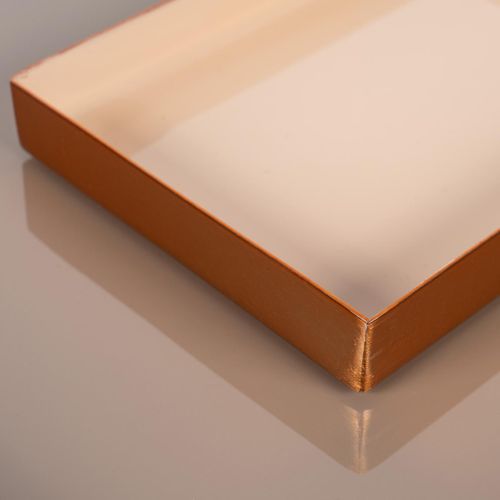 Table Basse Fait Main En Fer Ege 40x40 Crème De Café