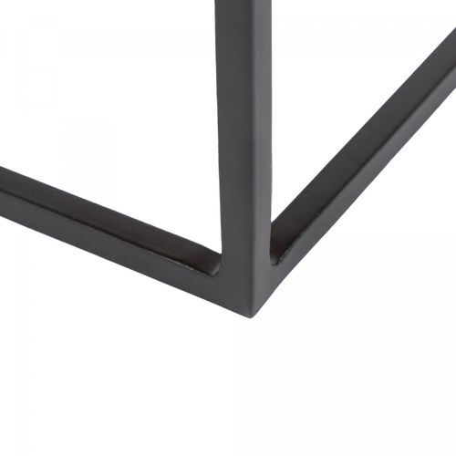 Table Basse Fait Main En Fer Ege 40x40 Crème De Café