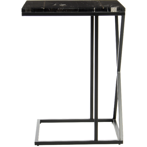 Table Basse Semi Artisanal En Marbre Eje 35x45 Noir