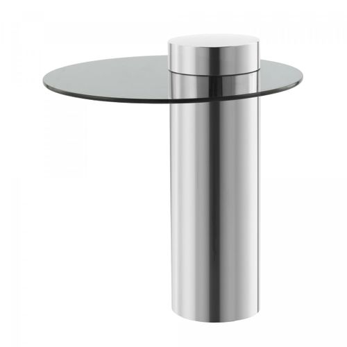 Table Basse Fait Main Egi 46x46 Gris Clair Et Gris Foncé