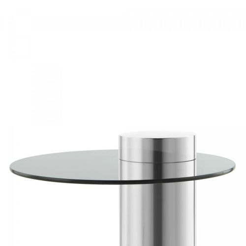 Table Basse Fait Main Egi 46x46 Gris Clair Et Gris Foncé