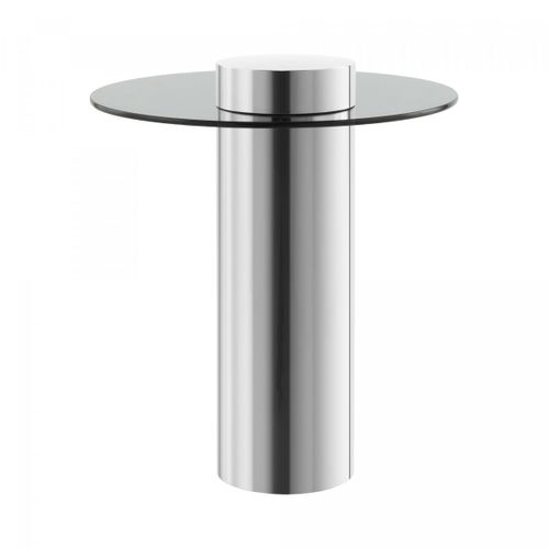 Table Basse Fait Main Egi 46x46 Gris Clair Et Gris Foncé