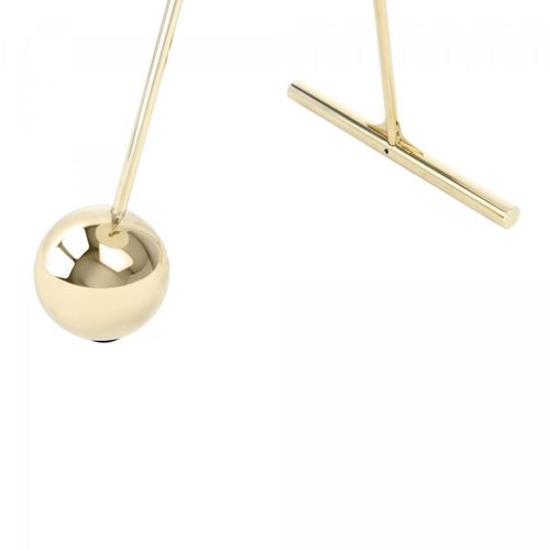 Table Basse Fait Main En Acier Motif Contemporain Eli 46x46 Doré Et Noir