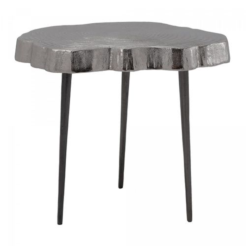 Table Basse Fait Main En Aluminium Esu 44x46 Gris