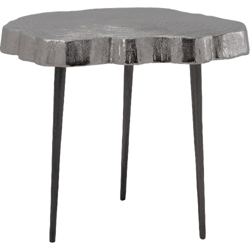 Table Basse Fait Main En Aluminium Esu 44x46 Gris