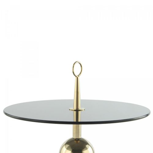 Table Basse Fait Main En Acier Inoxydable Ero 46x46 Crème