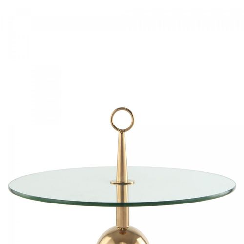 Table Basse Fait Main En Acier Inoxydable Ero 46x46 Rose Doré Et Clair