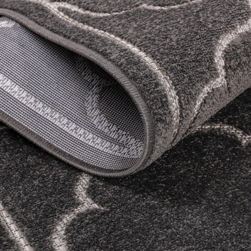 Tapis Extérieur 200x290 Tissé Kilim Gris Kuma