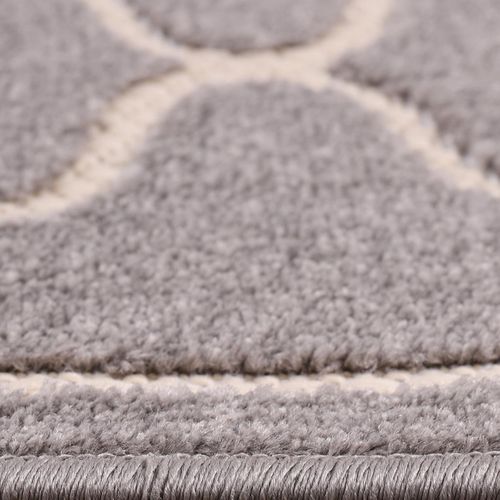 Tapis Extérieur 240x330 Tissé Kilim Gris Clair Kuma