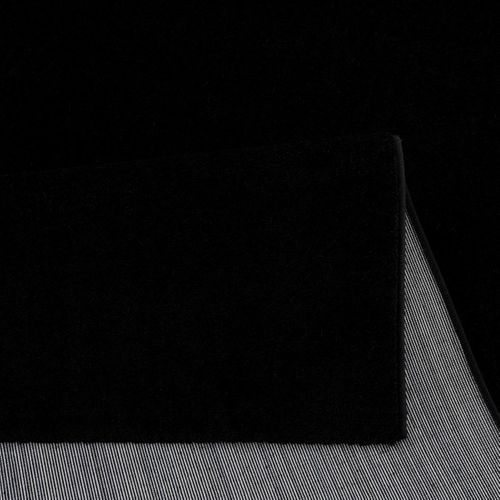 Tapis Chambre 120x170 Tissé Noir Rectangle Motif Uni Nossa