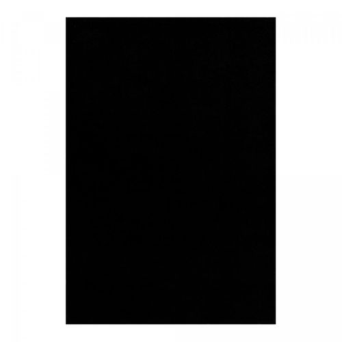 Tapis Open Space 140x200 Tissé Noir Rectangle Motif Uni Nossa