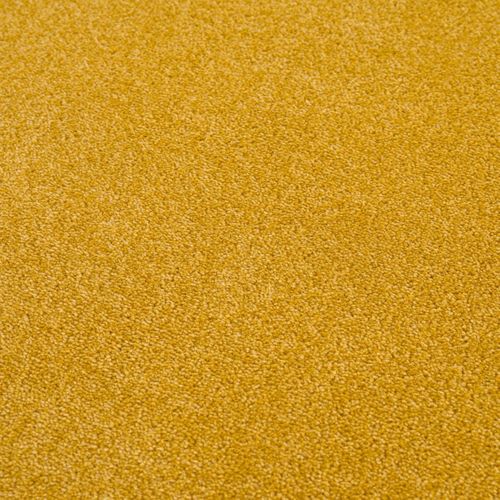 Tapis Salle à Manger 200x290 Tissé Jaune Rectangle Motif Uni Nossa