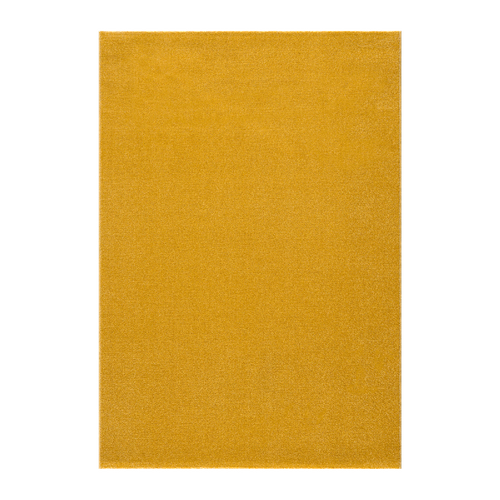 Tapis Salle à Manger 200x290 Tissé Jaune Rectangle Motif Uni Nossa